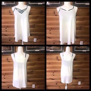 NEW NEVER WORN ivory reversible cami